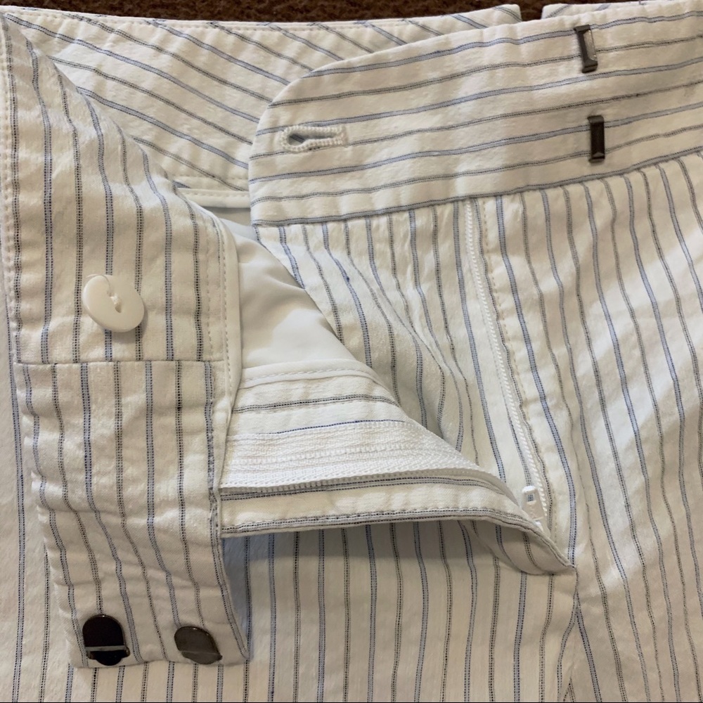 Theory Linen Blend Shorts - image 7